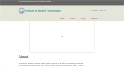 Desktop Screenshot of iat.uettaxila.edu.pk